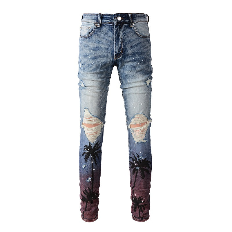 AMIRI Slim Fit Distressed Jeans #6597