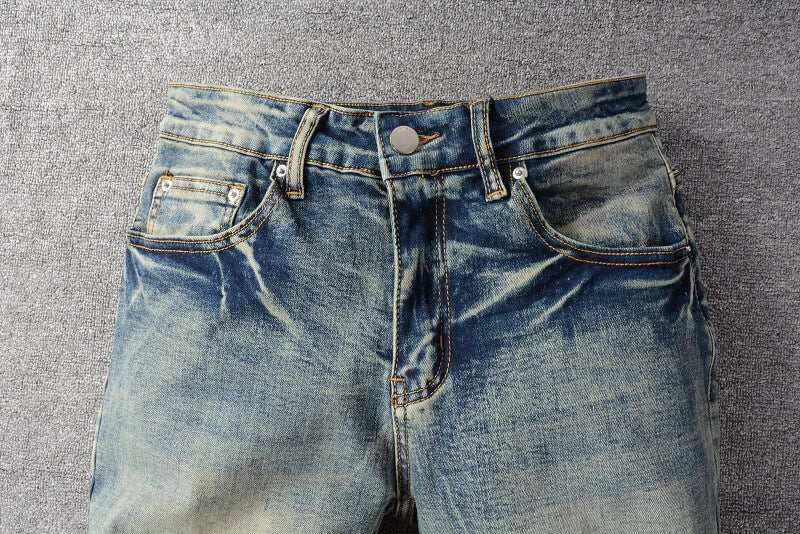 AMIRI Slim Fit Distressed Jeans #684