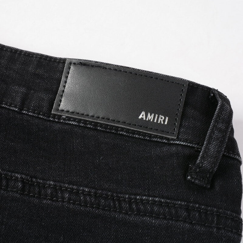 AMIRI Jeans #875 – Slim Fit Distressed Denim