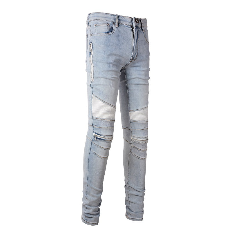 AMIRI Jeans #6630 – Slim Fit Distressed Denim