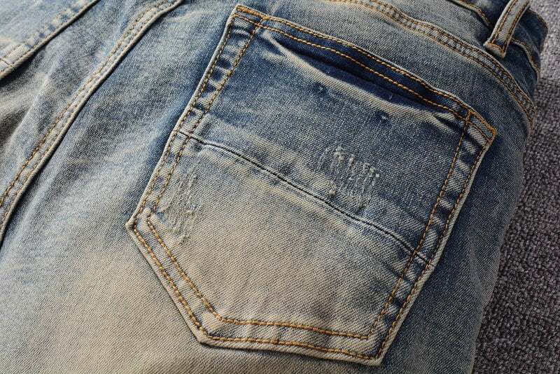 AMIRI Slim Fit Distressed Jeans #684