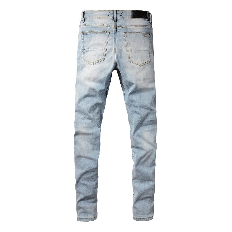 AMIRI Jeans #1307 – Slim Fit Distressed Denim