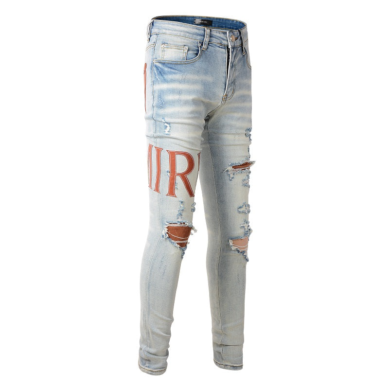 AMIRI Jeans #840 – Slim Fit Distressed Denim