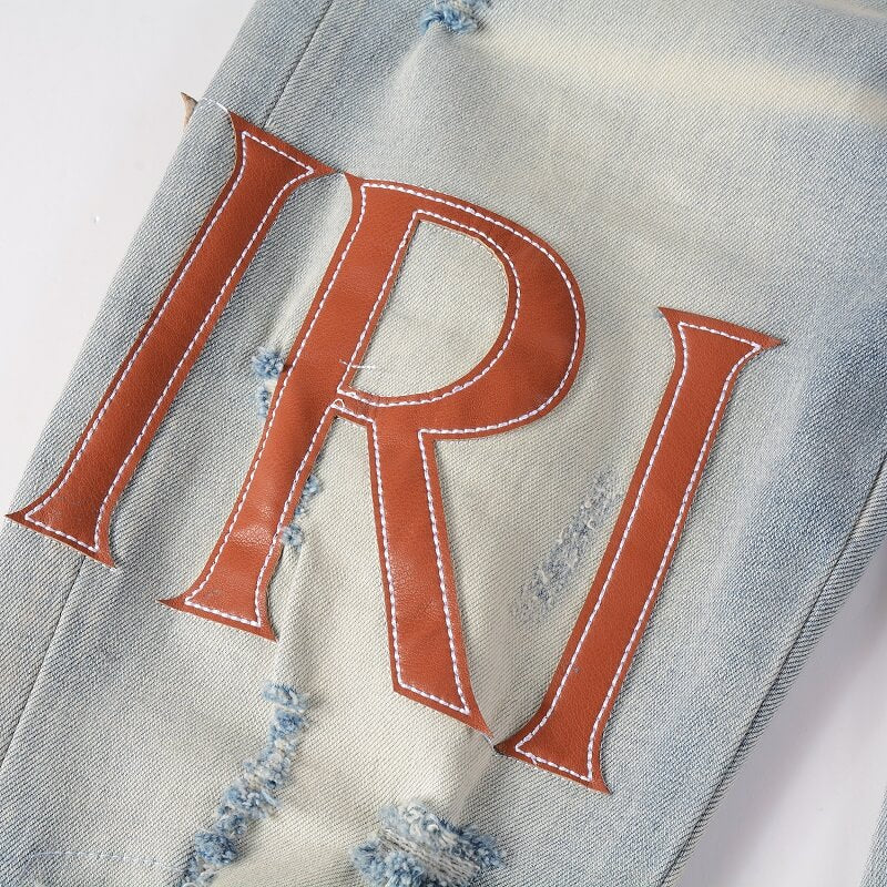 AMIRI Jeans #840 – Slim Fit Distressed Denim