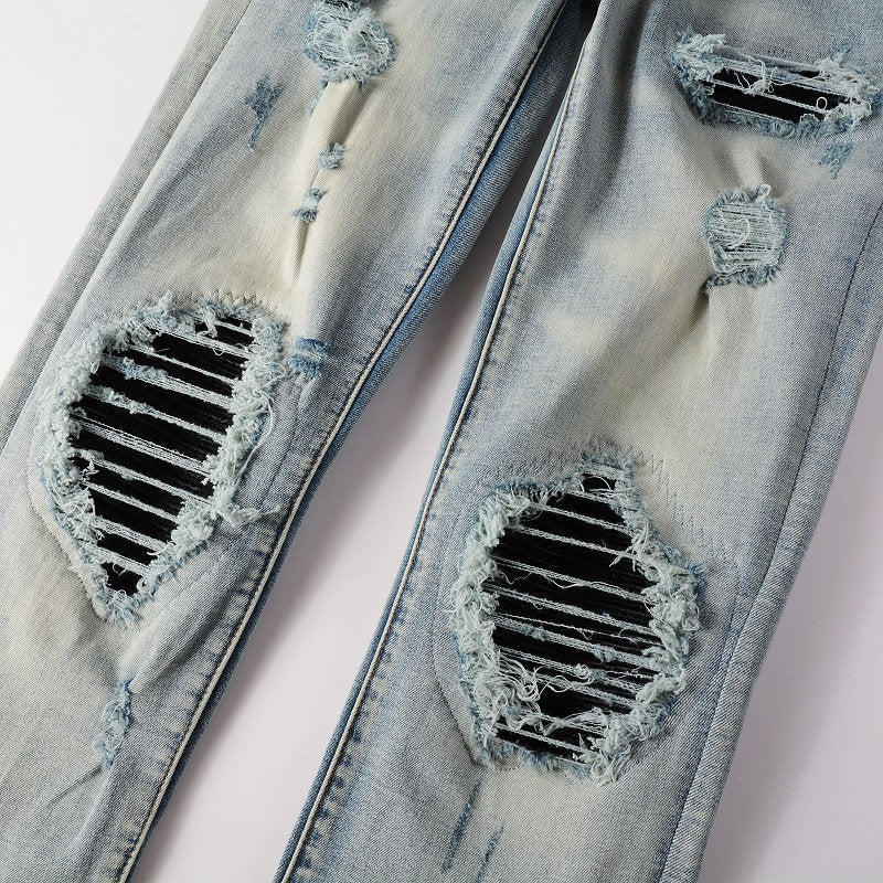 AMIRI Jeans #6848 – Slim Fit Distressed Denim