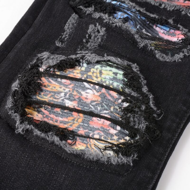 AMIRI Jeans #875 – Slim Fit Distressed Denim