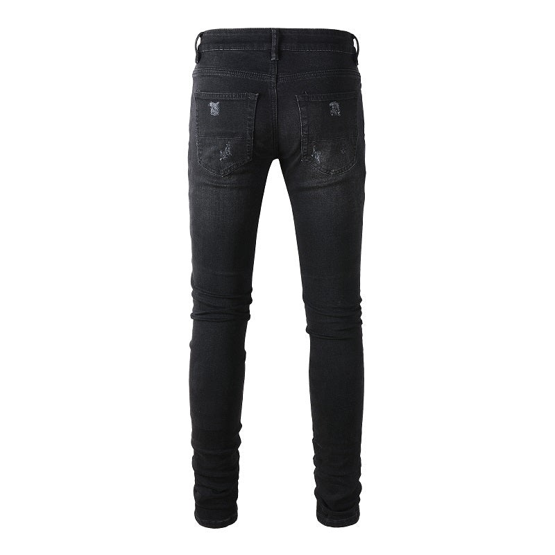 AMIRI Jeans #8669 – Slim Fit Distressed Denim