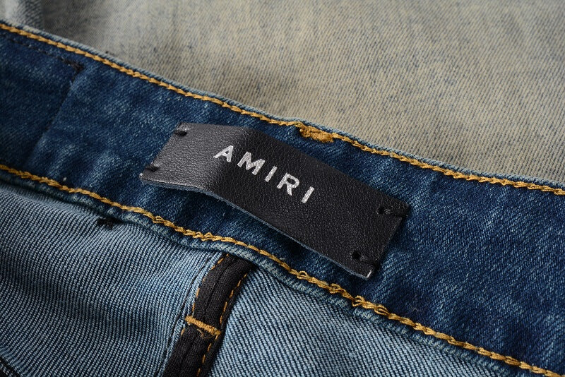 AMIRI Slim Fit Distressed Jeans #684