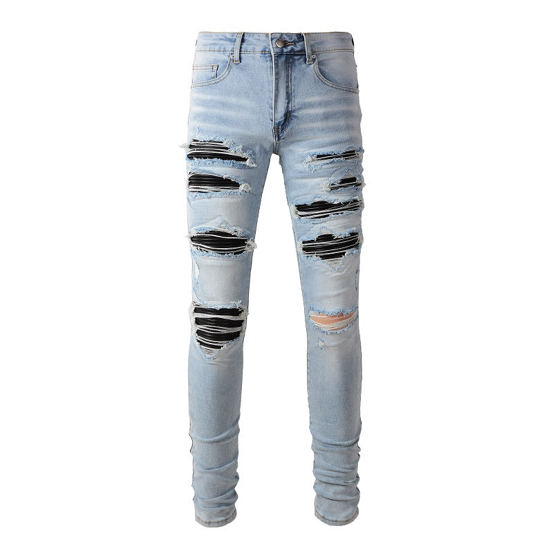 AMIRI Jeans #1307 – Slim Fit Distressed Denim