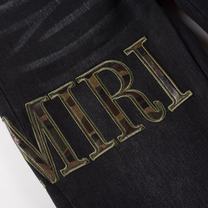 AMIRI Jeans #872 – Slim Fit Distressed Denim