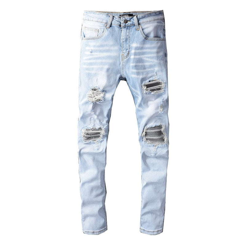 AMIRI Jeans #699 – Slim Fit Distressed Denim