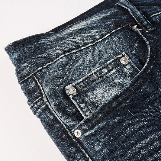 AMIRI Slim Fit Patchwork Distressed Jeans #1324