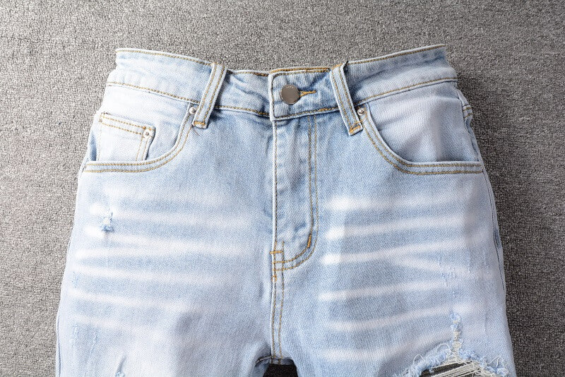 AMIRI Jeans #699 – Slim Fit Distressed Denim