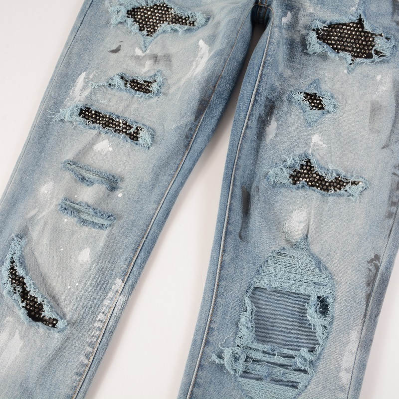 AMIRI Slim Fit Distressed Jeans #6626