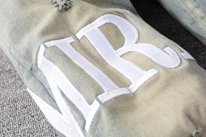AMIRI Slim Fit Distressed Jeans #684