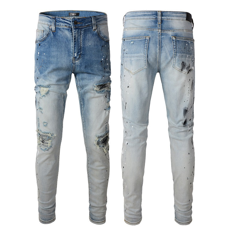 AMIRI Jeans #820 – Slim Fit Distressed Denim