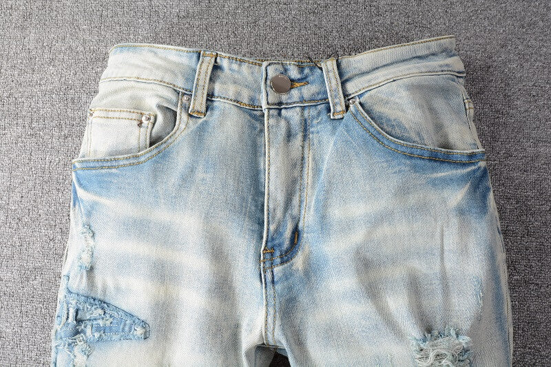 AMIRI Jeans #697 – Slim Fit Distressed Denim