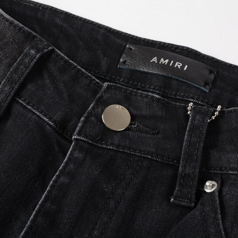 AMIRI Jeans #872 – Slim Fit Distressed Denim