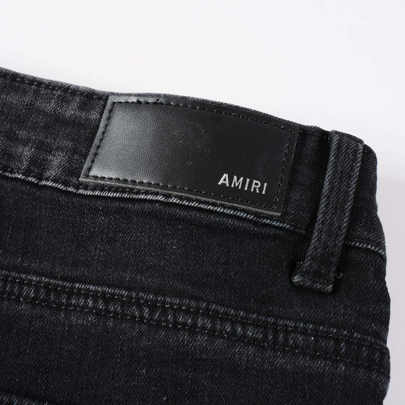 AMIRI Jeans #8669 – Slim Fit Distressed Denim