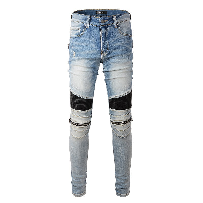 AMIRI Jeans #606 – Slim Fit Distressed Denim