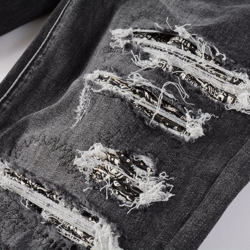 AMIRI Slim Fit Jeans #852 – Distressed Denim