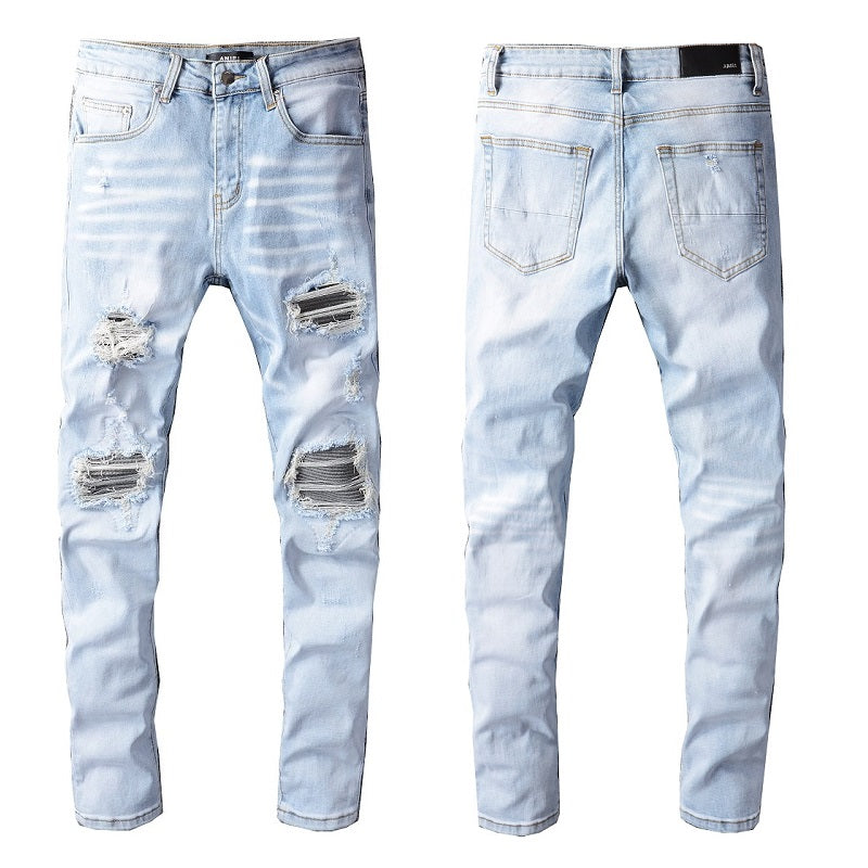 AMIRI Jeans #699 – Slim Fit Distressed Denim
