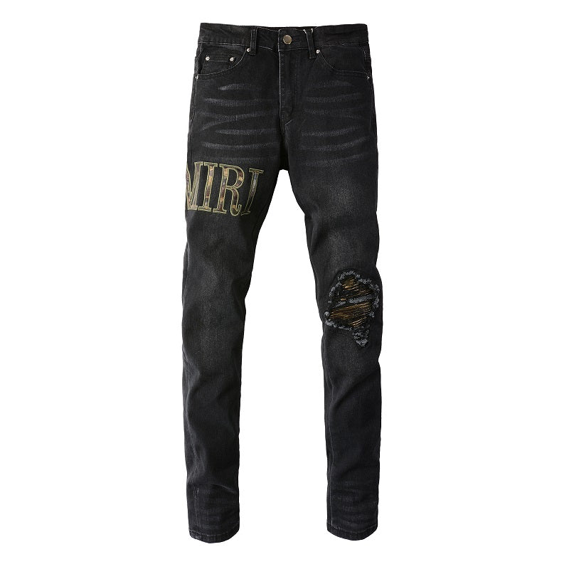 AMIRI Jeans #872 – Slim Fit Distressed Denim