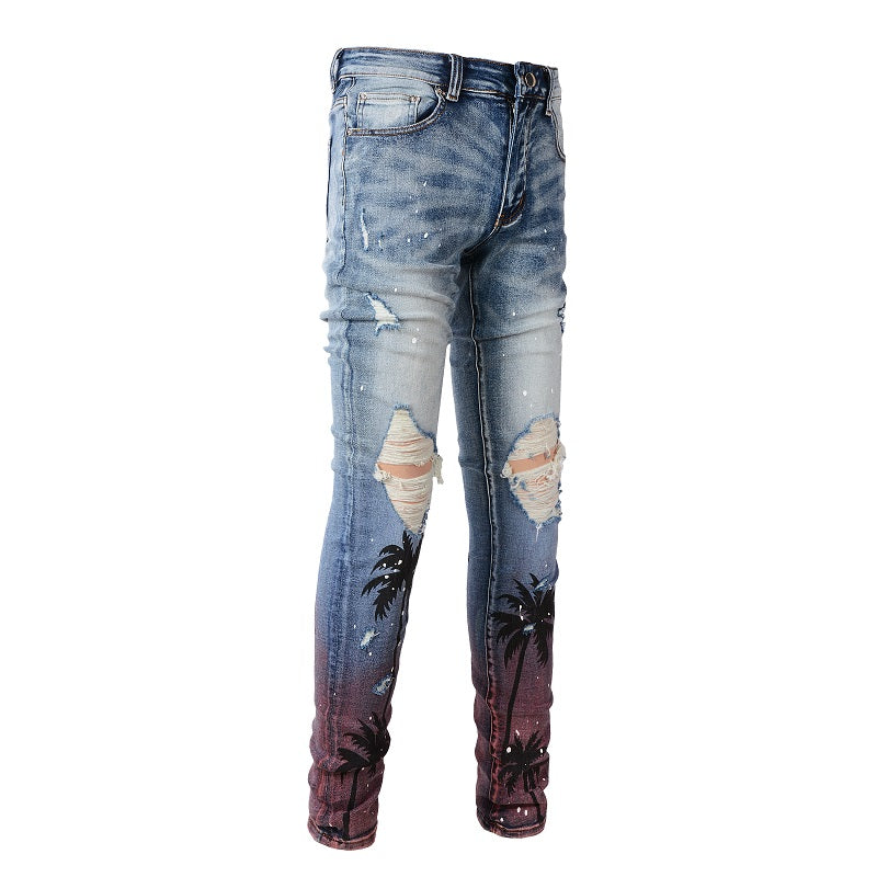 AMIRI Slim Fit Distressed Jeans #6597