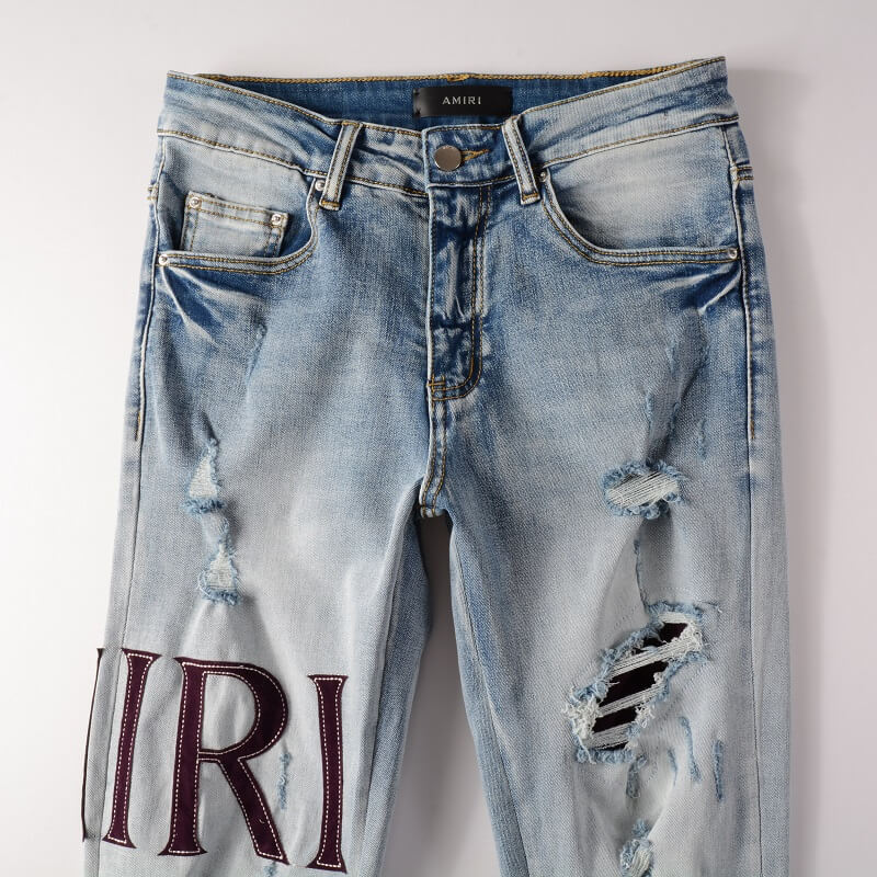 AMIRI Slim Fit Destroyed Jeans #1301