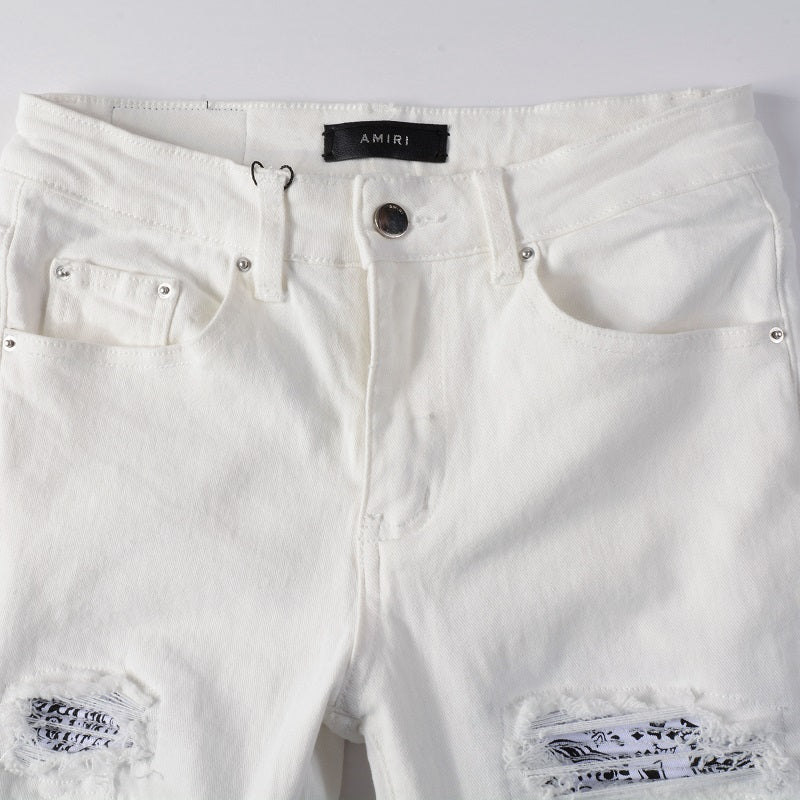 AMIRI Jeans #843 | Slim Fit Distressed Denim