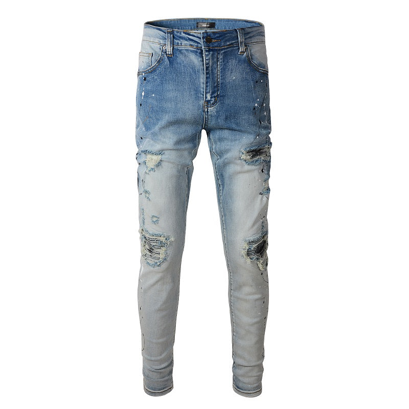 AMIRI Jeans #820 – Slim Fit Distressed Denim