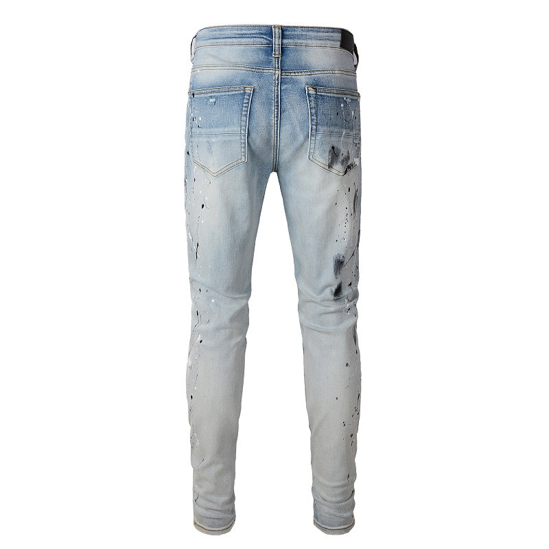 AMIRI Jeans #820 – Slim Fit Distressed Denim