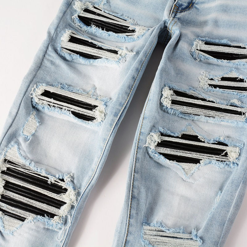 AMIRI Jeans #1307 – Slim Fit Distressed Denim