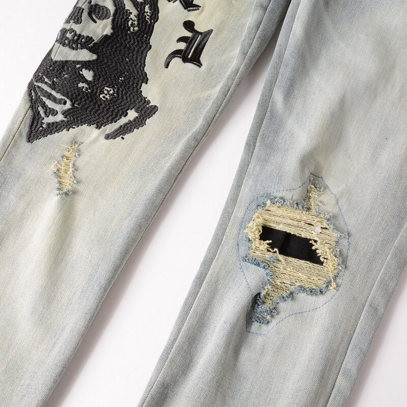 AMIRI Jeans #882 – Slim Fit Distressed Denim