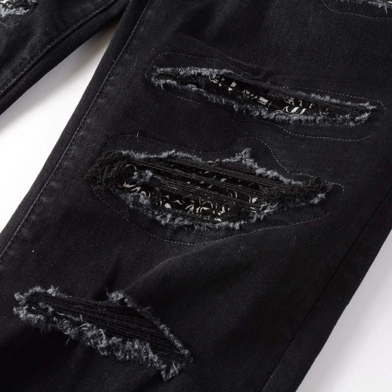AMIRI Jeans #8669 – Slim Fit Distressed Denim
