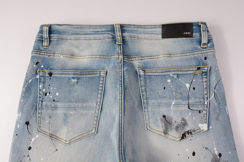 AMIRI Jeans #820 – Slim Fit Distressed Denim