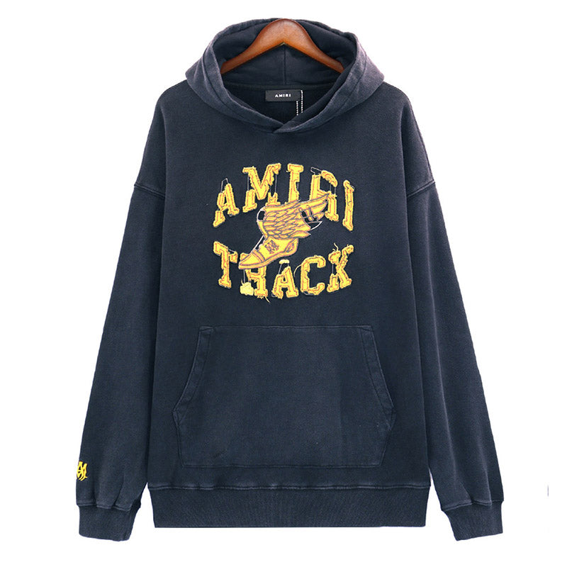 AMIRI Tiger Vintage Logo Cotton Hoodie