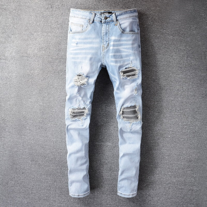 AMIRI Jeans #699 – Slim Fit Distressed Denim