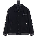 AMIRI Thickened Loose Bomber Baseball Jacket – Black