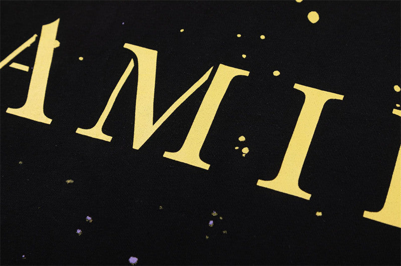 AMIRI Graphic Cotton T-Shirt in Black