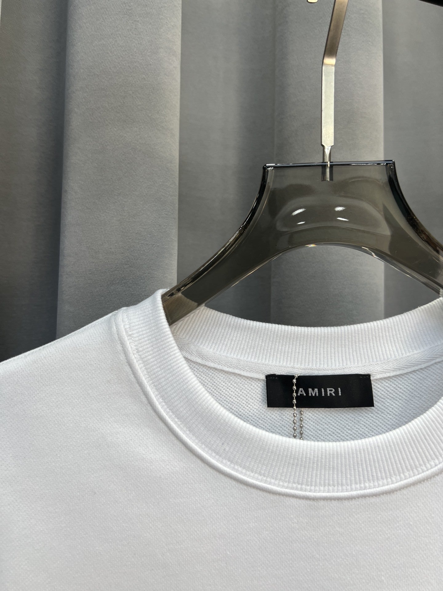AMIRI Floral & Letter Logo Print Crewneck Sweatshirt
