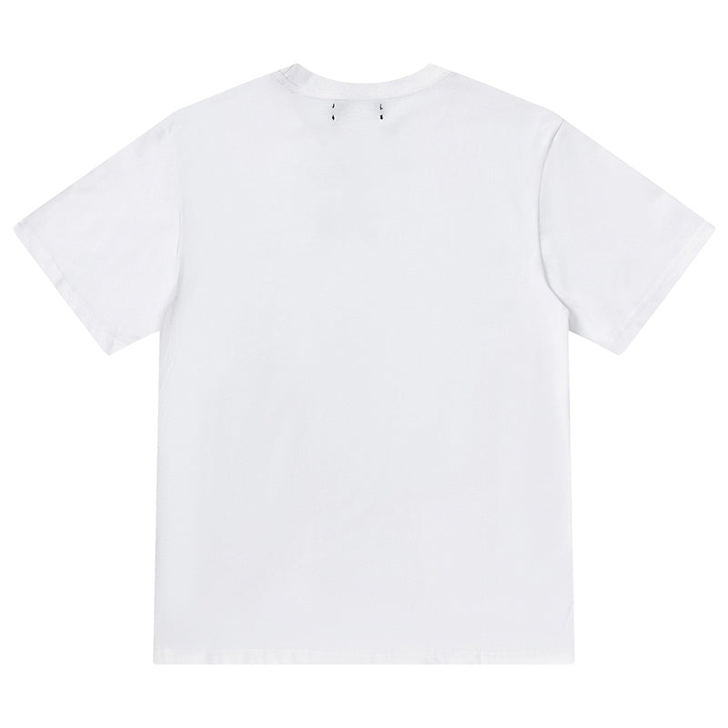 AMIRI Logo-Print Cotton Jersey T-Shirt | Black, White & Black Blue
