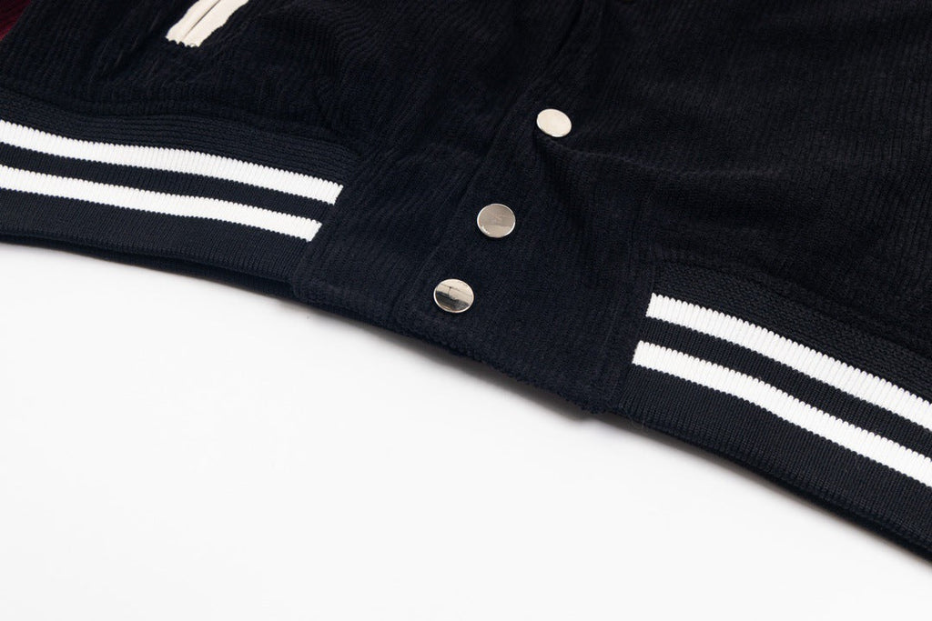 AMIRI Corduroy Bones Varsity Jacket – Black
