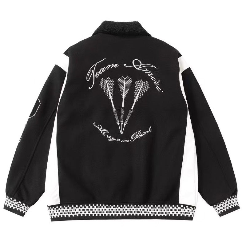 AMIRI Always On Point Baseball Jacket – Black Wool Blend