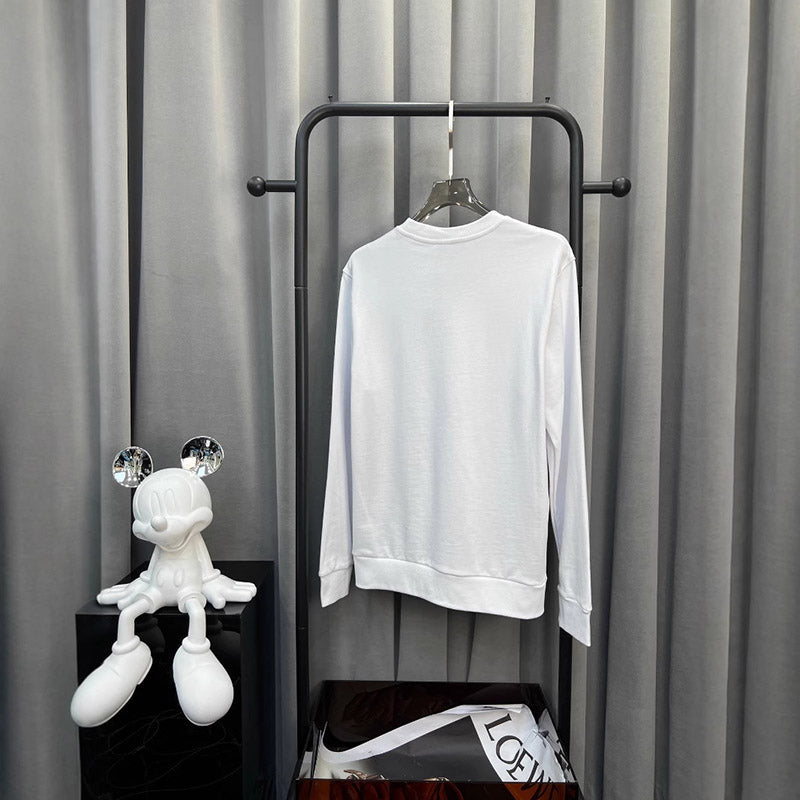 AMIRI Floral & Letter Logo Print Crewneck Sweatshirt