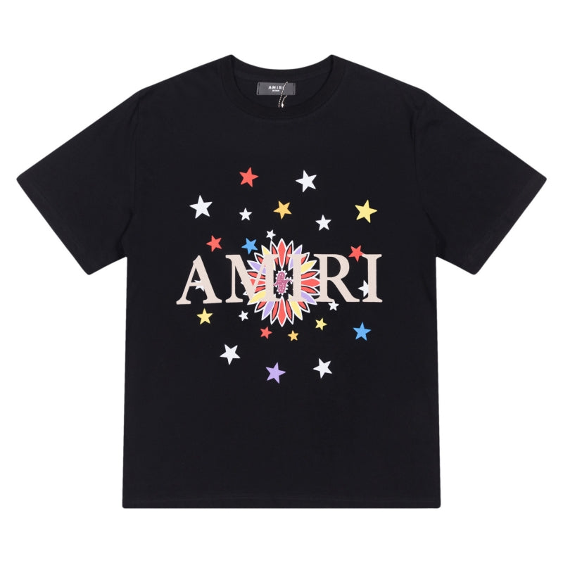 AMIRI Men's T-Shirt | Black, White & Blue