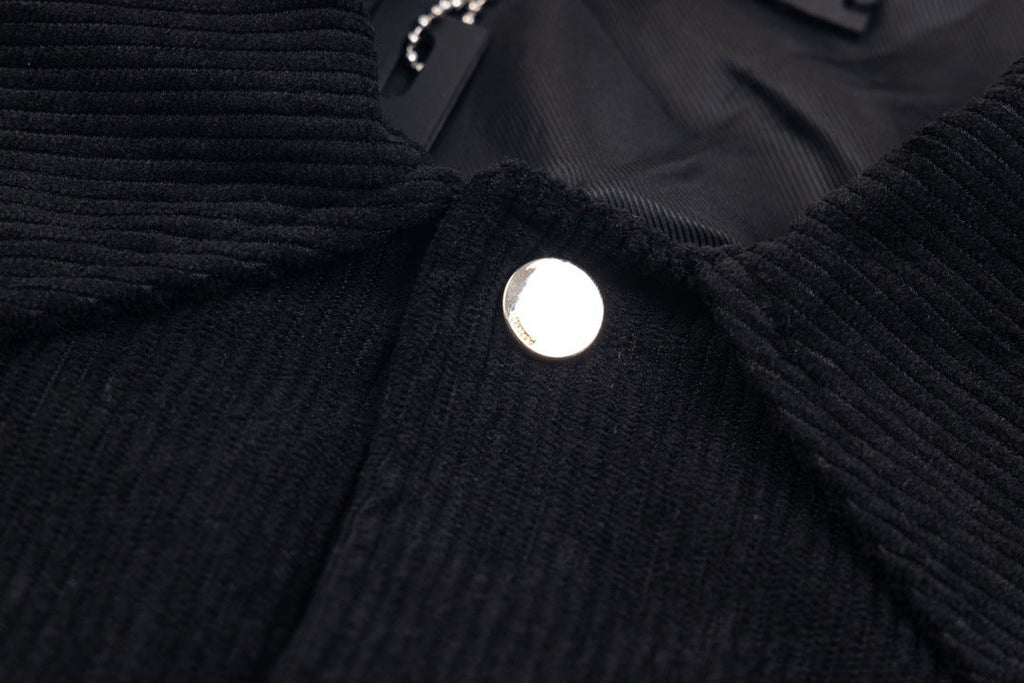 AMIRI Corduroy Bones Varsity Jacket – Black