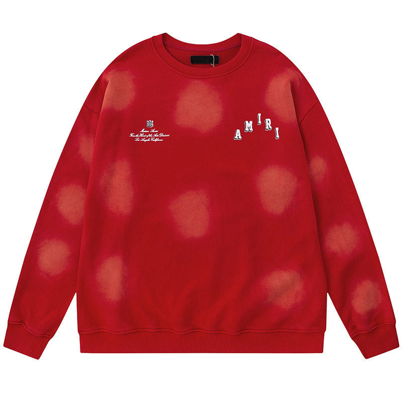 AMIRI Logo-Print Distressed Cotton Jersey Sweatshirt