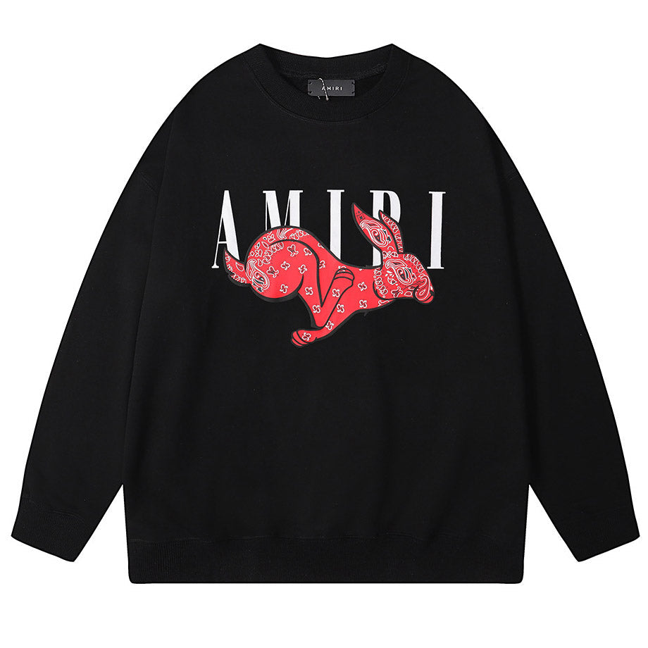 AMIRI Black Rabbit Graphic Sweatshirt
