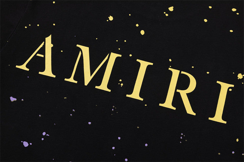 AMIRI Graphic Cotton T-Shirt in Black